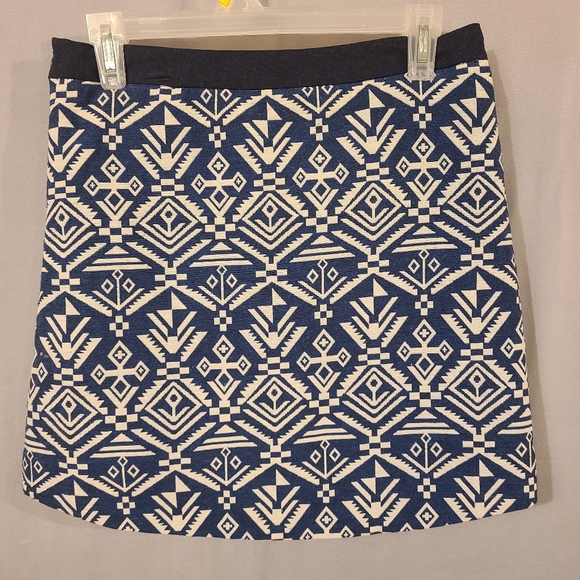 Tobi Blue Tribal Print Skirt - Picture 2 of 5